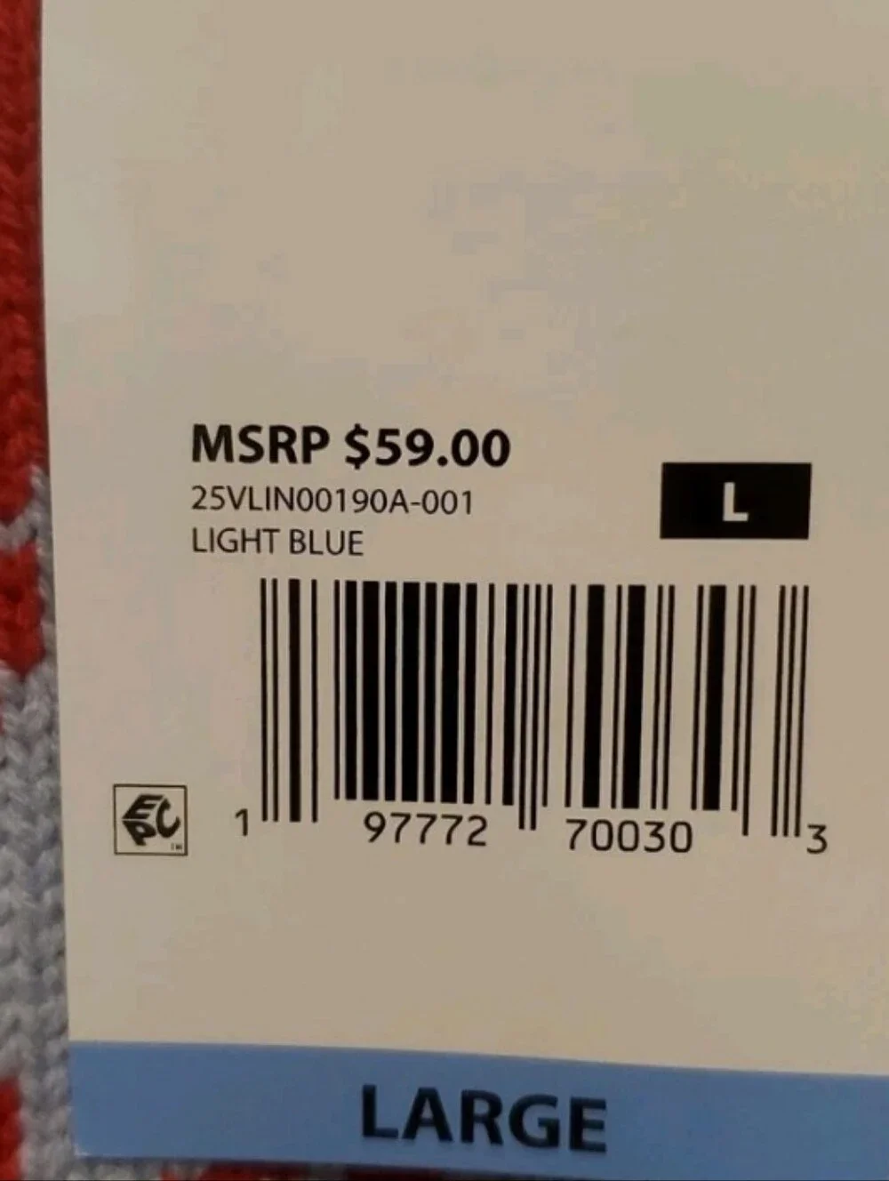 NWT Mighty Fine Light Blue Nautical Lobster Crewneck Sweater - Women Size Large - Picture 4 of 9